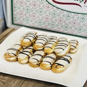 Beyaz çikolatalı ekler